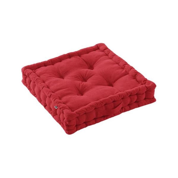 Utomhus golv kuddar vattenavvisande - Anti-UV "Kala" i bomull 50 x 50 x 10 cm l'Effet Papillon - Kala Körsbär