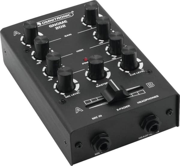 OMNITRONIC Mixer - Audiomikseri GNOME-202 Mini Mixer - musta