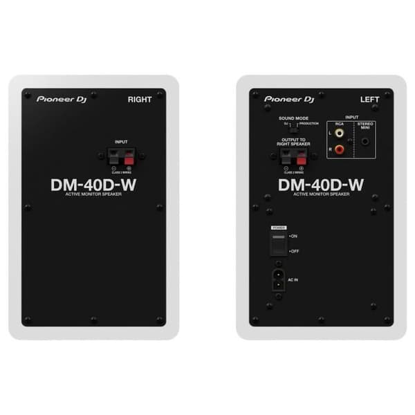 Övervakningshögtalare - PIONEER DJ - DM-40D - Basreflex - 2x19W - Vit