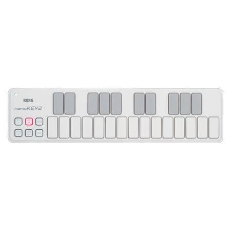 KORG NANOKEY2-WH MIDI USB-tangentbord med 25 dynamiska tangenter