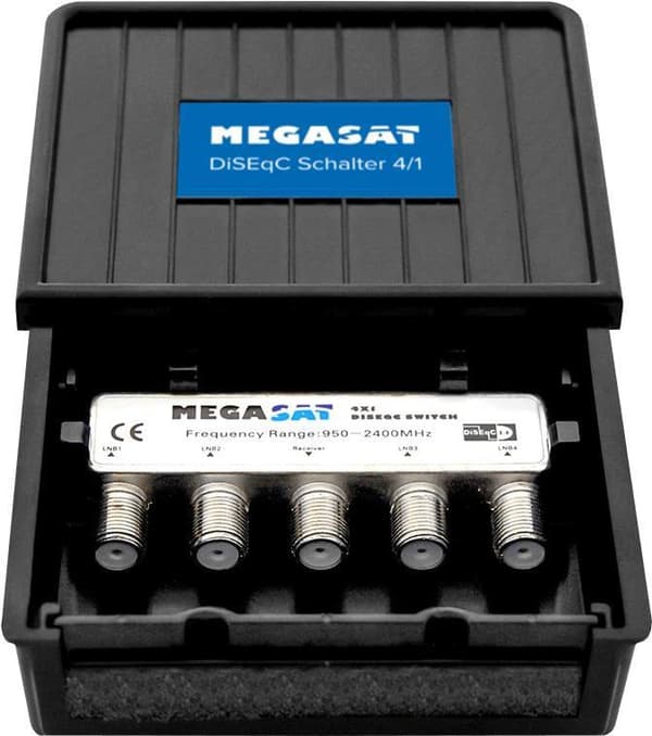 Megasat DiSEqC Switch 4-1 Pro Satblock distribution 4 indgange 1 udgange (600137)