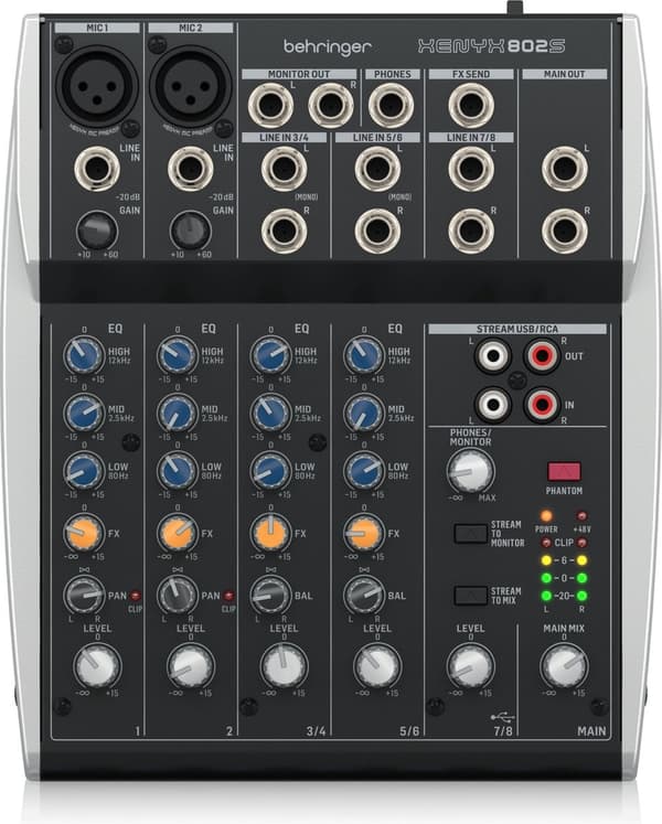 Behringer XENYX 802S - Analog blandingsbatteri