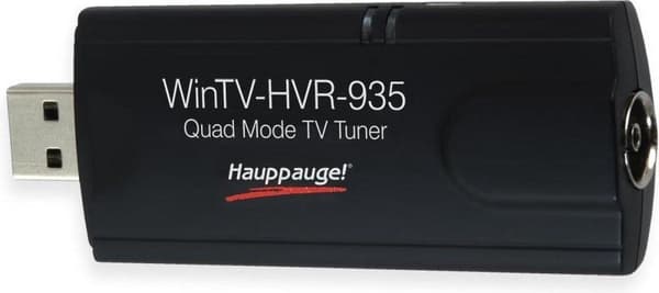 TV-stick Hauppauge WinTV-HVR-935HD Optagefunktion, inkl. DVB-T-antenne, inkl. fjernbetjening Antal tunere: 1
