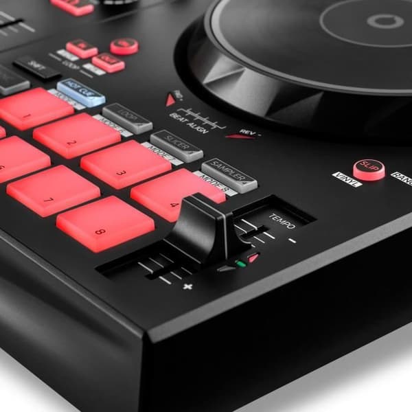 HERCULES DJ CONTROL INPULSE 300 MK2 - USB DJ-kontroller - 2 kanaler - 16 pads - Programvara och handledningar - Inbyggt ljudkort
