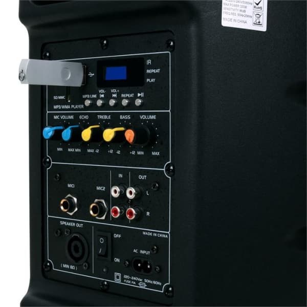 IBIZA SOUND SLK8A-BT aktiv ljudhögtalare - 300W - USB-MP3 &amp; Bluetooth
