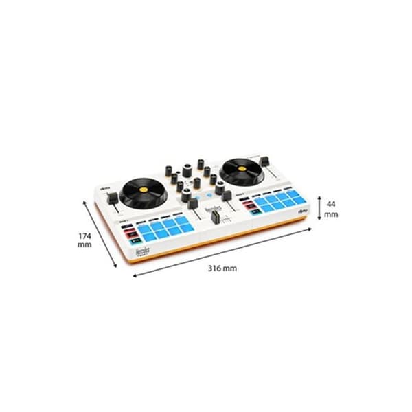 HERCULES DJ CONTROL MIX ULTRA - Bluetooth DJ-kontroller för smartphone (iOS och Android) - Trådlös