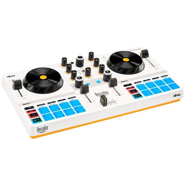HERCULES DJ CONTROL MIX ULTRA - Bluetooth DJ-kontroller för smartphone (iOS och Android) - Trådlös