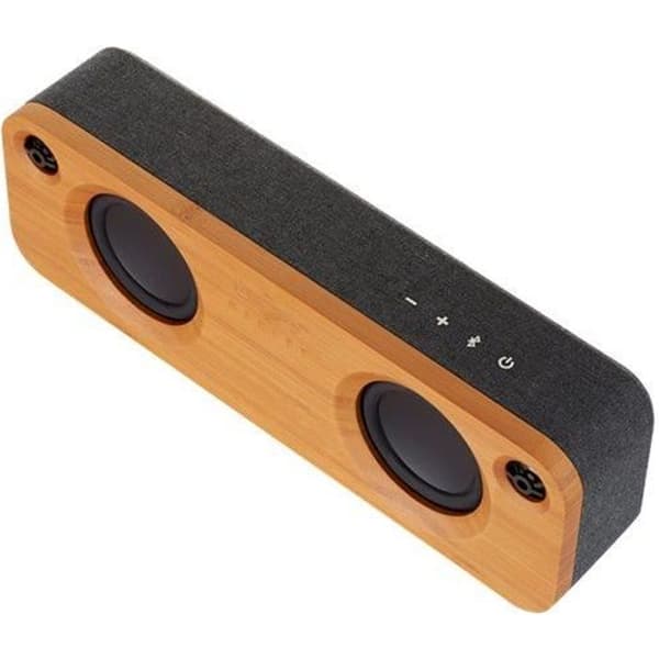 Marley Get Together Speaker - Bluetooth - Signature Black - 2 x 3,5" subwooferdrivrutiner Svart, Trä