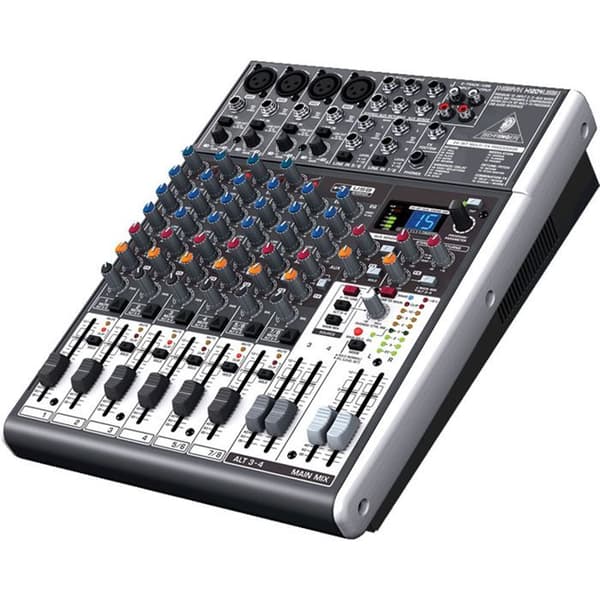 Analog mixer BEHRINGER Xenyx X1204USB - 12 ingångar - Inbyggd USB-port - 24-bitars stereoeffektsprocessor
