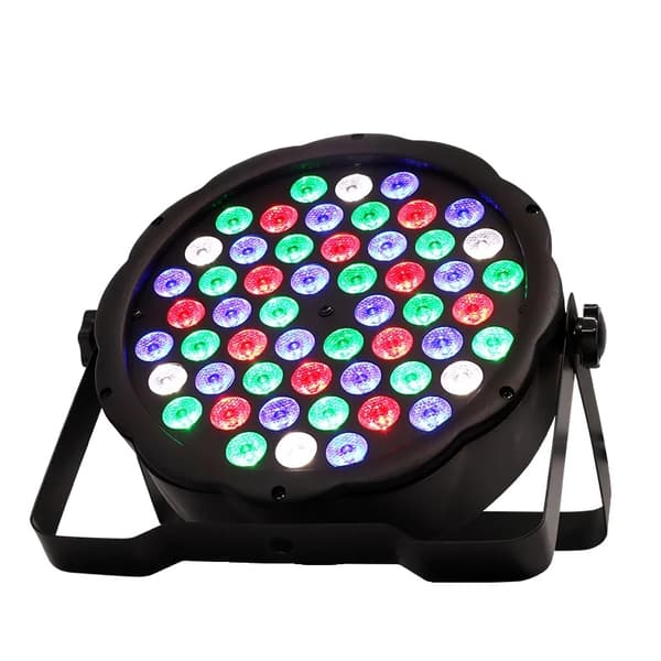 LED Par Lys, 54x3W LED Pærer, DMX Kontroller, LED Par 54x3W RGBW, EU-stik