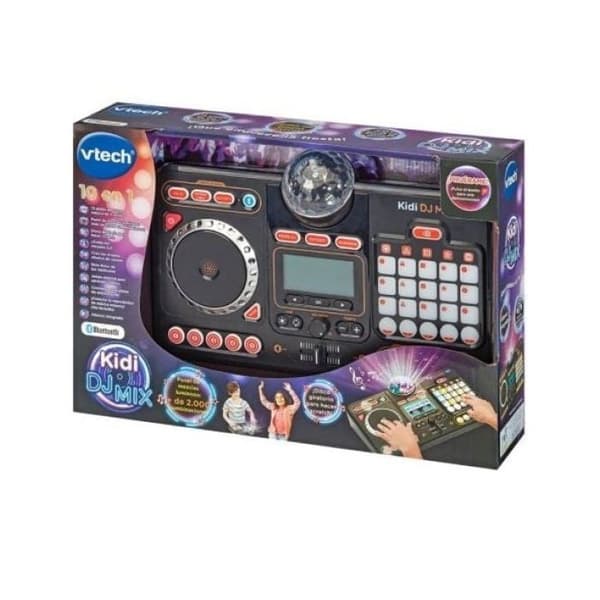 VTech Kidi DJ Mix mixer med Bluetooth, mikrofon, DJ-ljus och anpassade effekter