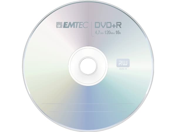 EMTEC - 25 x DVD-R - 4.7 GB (120 min) 16x - silver - spindel