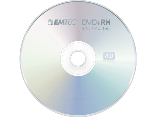 Emtec ECOVPRW47104CB, DVD+RW, Kakbox, 10 styck, 4,7 GB