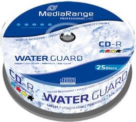 MediaRange - 25 x CD-R - 700 MB (80 min) 52x - blekkstråleskrivbar overflate - spindel