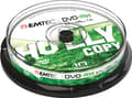 Pikkukuva 1 / 3: EMTEC - 10 x DVD-RW - 4,7 GB (120min) 1x - 4x - hopea - kara - kela