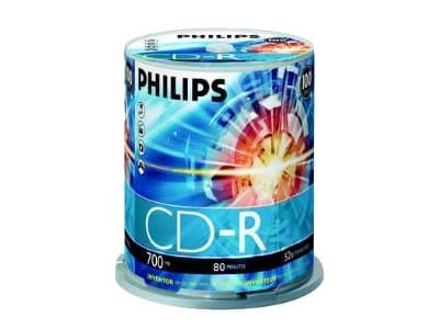 Philips CD-R CR7D5NB00/00, 52x, CD-R, 700 MB, 100 kpl