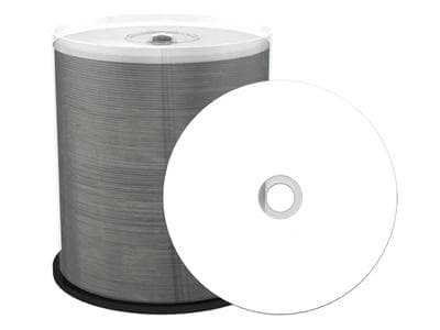 MediaRange Professional Line - 100 x DVD-R - 4.7 GB 16x - hvit - blekkstråleskrivbar overflate - spindel