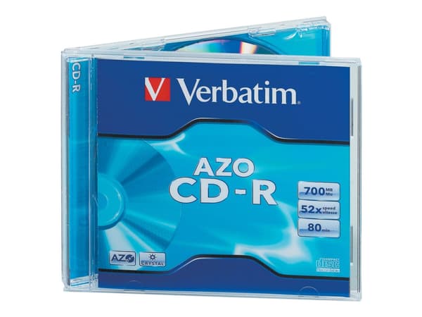 Verbatim AZO Crystal - 10 x CD-R - 700 MB 52x - cd-boks