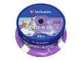 Miniatyrbild 5 av 5: Verbatim - 25 x DVD+R DL - 8.5 GB 8x - bred utskrivbar yta - spindel