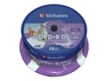 Miniatyrbild 2 av 5: Verbatim - 25 x DVD+R DL - 8.5 GB 8x - bred utskrivbar yta - spindel