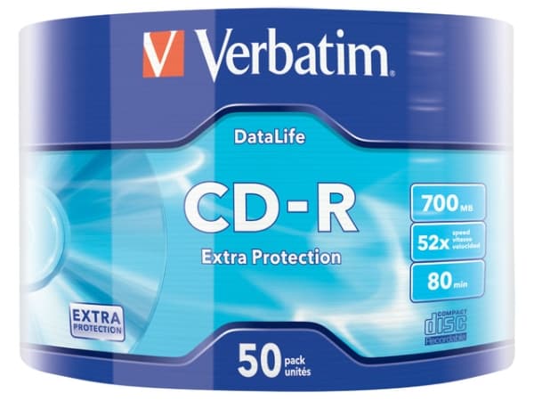Verbatim DataLife Extra Protection - 50 x CD-R - 700 MB (80 min) 52x - spindle