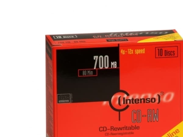Intenso - 10 x CD-RW - 700 MB (80min) 12x - tunt CD-fodral