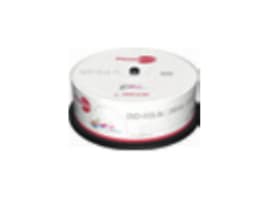 Primeon silver-protect-disc - 25 x DVD+R - 4.7 GB (120 min) 16x - påskrivningsetiketter - sølv - spindel