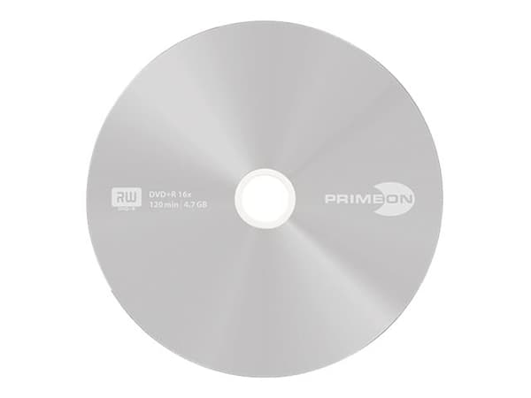 Primeon silver-protect-disc - 25 x DVD+R - 4.7 GB (120 min) 16x - påskrivningsetiketter - sølv - spindel