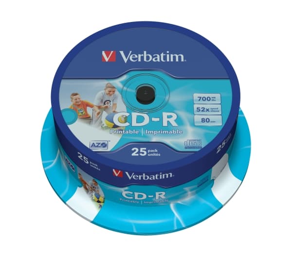 Verbatim DataLifePlus - 25 x CD-R - 700 MB 52x - skrivbar overflate - spindel
