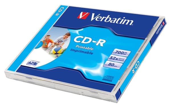 Verbatim - 10 x CD-R - 700 MB (80 min) 52x - blekkstråleskrivbar overflate, bred skrivbar overflate - CD-eske