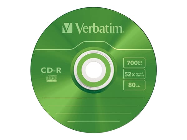 Verbatim AZO Colours - 10 x CD-R - 700 MB (80 min) 52x - blå, magenta, grønn, oransje, fiolett - smalt cover