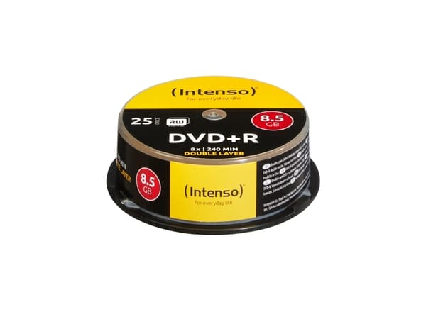 Intenso - 25 x DVD+R DL - 8.5 GB 8x - spindel