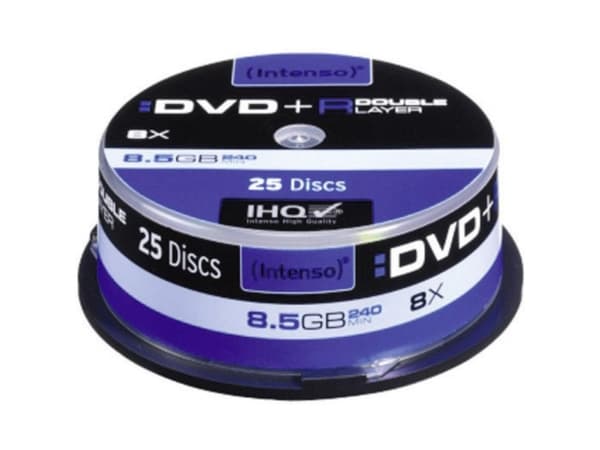 Intenso - 25 x DVD+R DL - 8.5 GB 8x - spindel