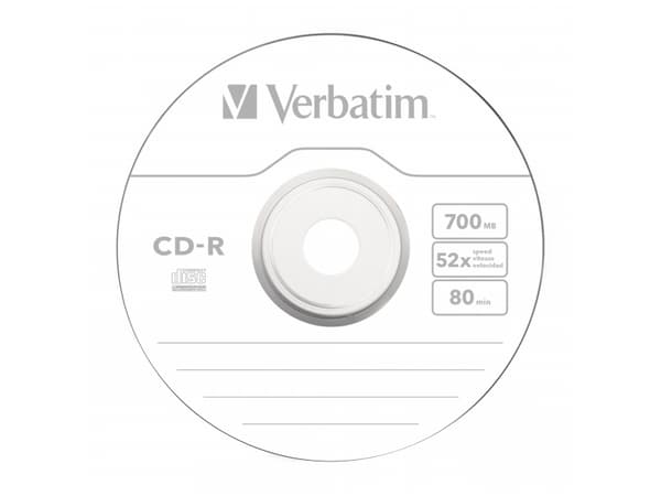 Verbatim CD-R Extra Protection, 52x, CD-R, 700 MB, Akseli, 50 kpl