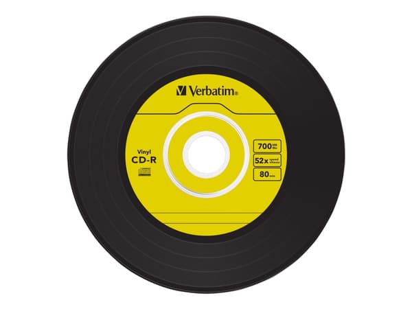 Verbatim Data Vinyl - 10 x CD-R - 700 MB 52x - tunt CD-fodral
