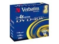 Verbatim DataLifePlus - 5 x DVD+RW - 4.7 GB 4x - CD-fodral