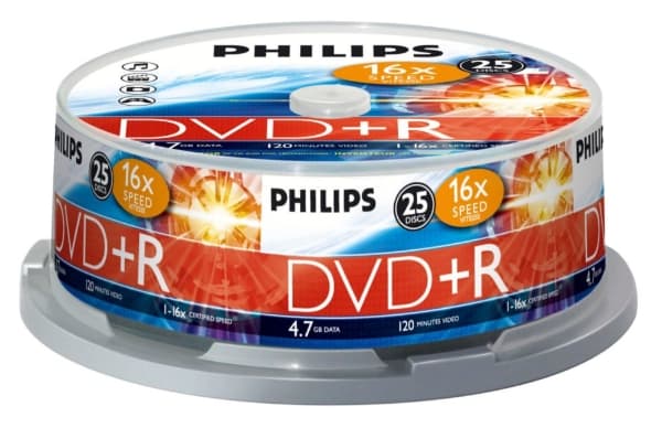 Philips DR4S6B25F - 25 x DVD+R - 4.7 GB (120 min) 16x - spindel