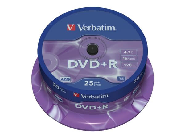 Verbatim DataLifePlus - 25 x DVD+R - 4.7 GB 16x - spindel