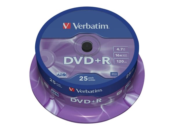 Verbatim DataLifePlus - 25 x DVD+R - 4.7 GB 16x - spindel