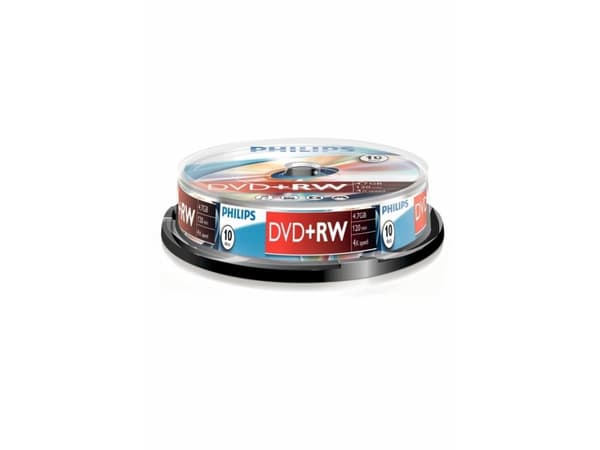 Philips - 10 x DVD+RW - 4.7 GB 1x - 4x - spindel