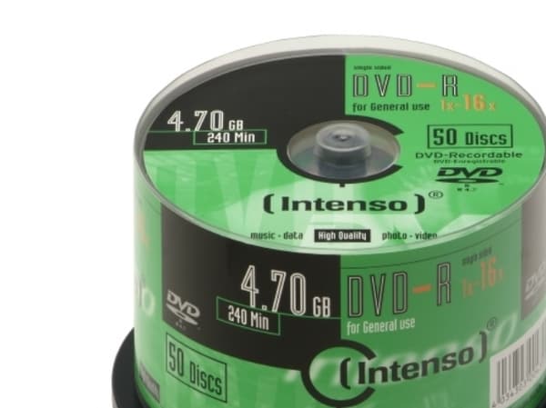 Intenso - 50 x DVD-R (G) - 4.7 GB (120 min) 16x - spindel