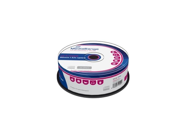 MediaRange - 25 x CD-R - 700 MB (80 min) 52x - spindel