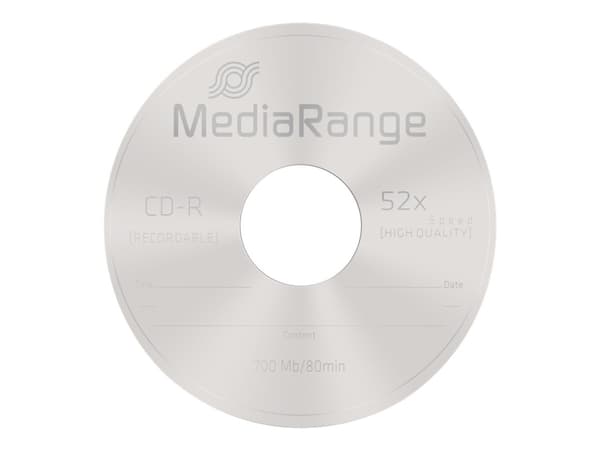 MediaRange - 25 x CD-R - 700 MB (80 min) 52x - spindel