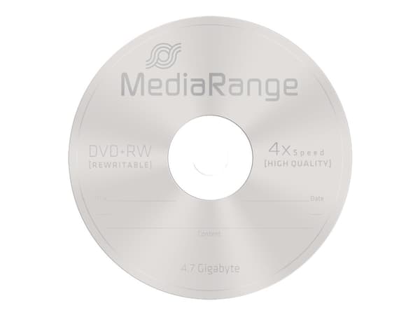 MediaRange - 10 x DVD-RW - 4,7 GB (120 min) 4x - spindel