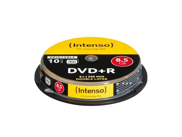 Intenso - 10 x DVD+R DL - 8.5 GB (240 min) 8x - spindel