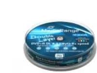 MediaRange - 10 x DVD+R DL - 8.5 GB (240 min) 8x - hvit - blekkstråleskrivbar overflate - spindel