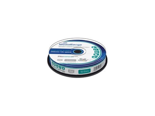 MediaRange - 10 x DVD+R DL - 8.5 GB (240 min) 8x - hvit - blekkstråleskrivbar overflate - spindel