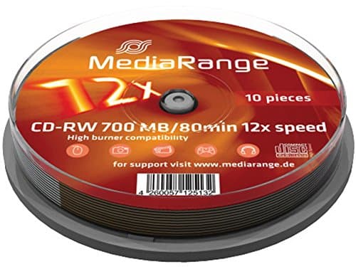 MediaRange - 10 x CD-RW - 700 MB (80 min) 12x - spindel