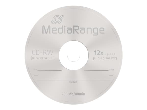 MediaRange - 10 x CD-RW - 700 MB (80 min) 12x - spindel