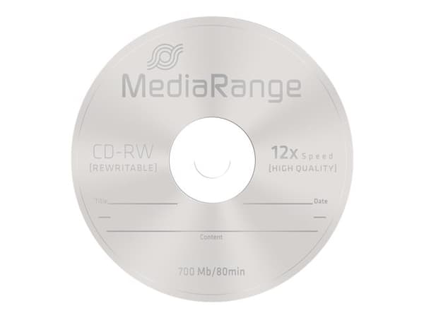 MediaRange - 10 x CD-RW - 700 MB (80 min) 12x - spindel